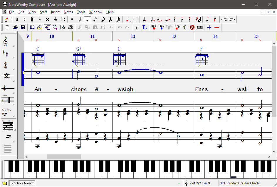 noteworthy composer online