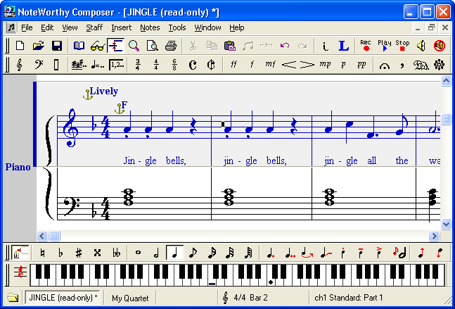 noteworthy composer online